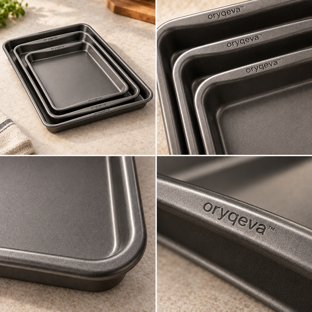 oryqeva™ BakeNest Multi-Size Baking Sheet Set image 3