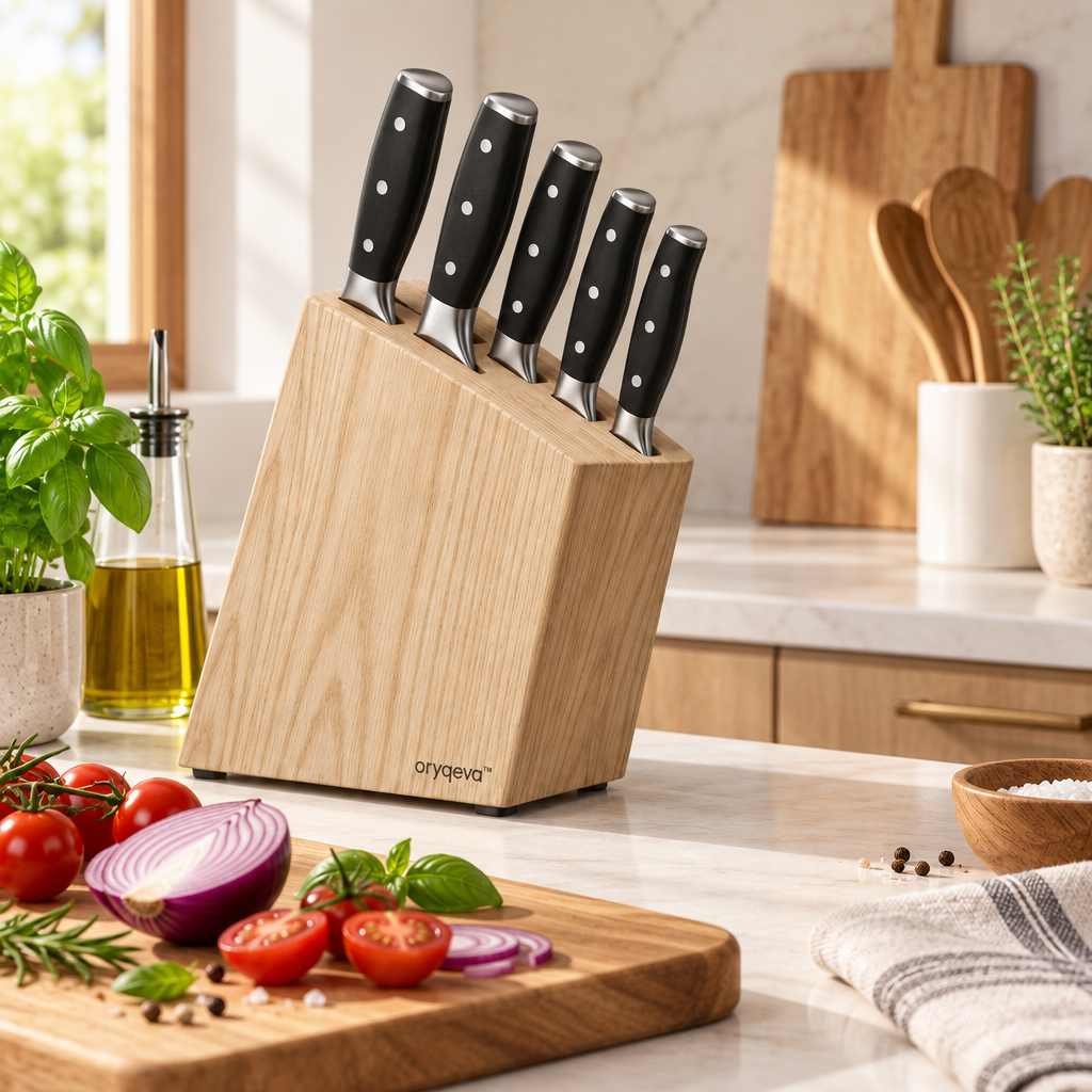 oryqeva™ BlockSix Six-Piece Knife Storage Set image 3