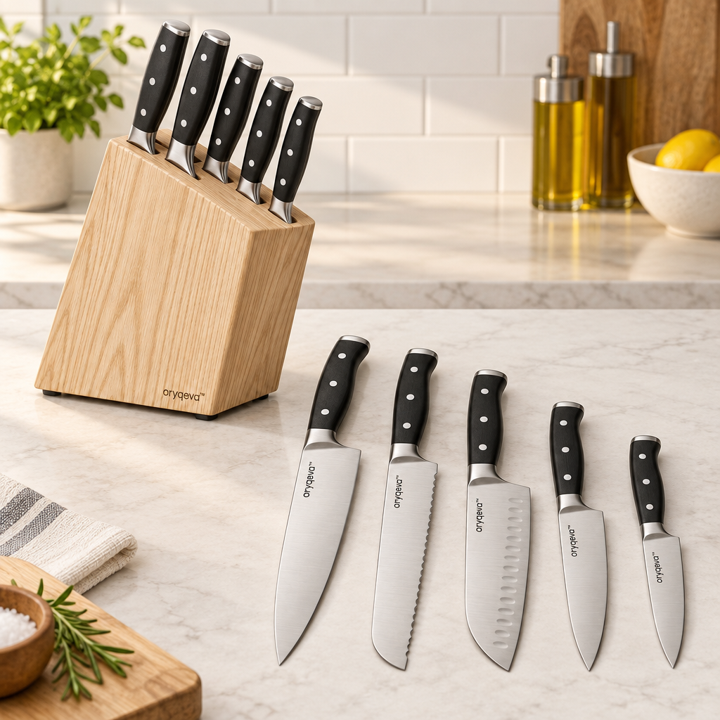 oryqeva™ BlockSix Six-Piece Knife Storage Set image 5