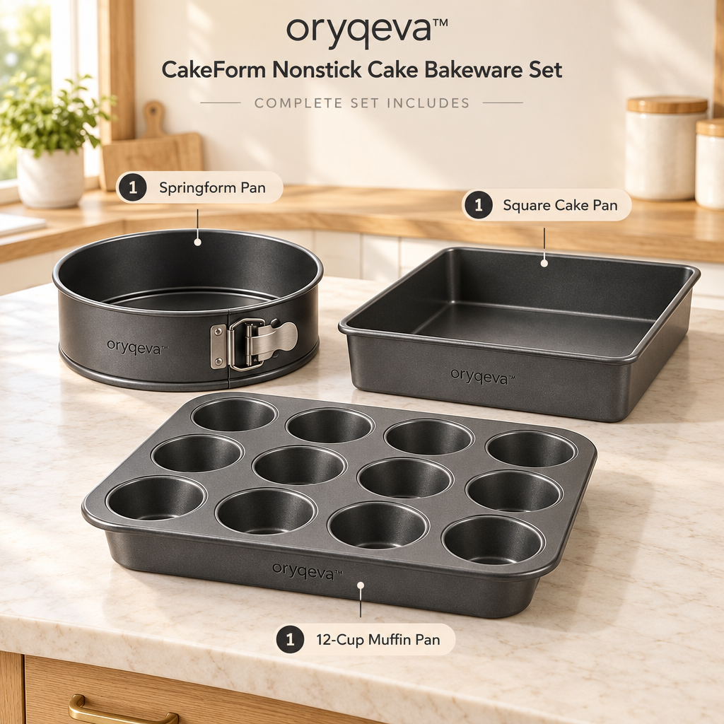 oryqeva™ CakeForm Nonstick Cake Bakeware Set image 5