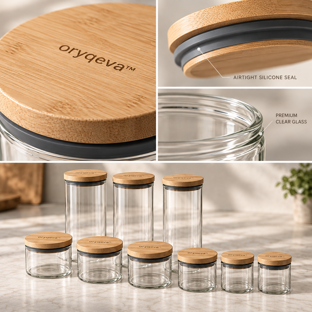 oryqeva™ SealFresh Airtight Food Storage Canister Set image 4