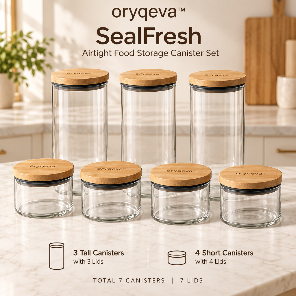 oryqeva™ SealFresh Airtight Food Storage Canister Set image 5