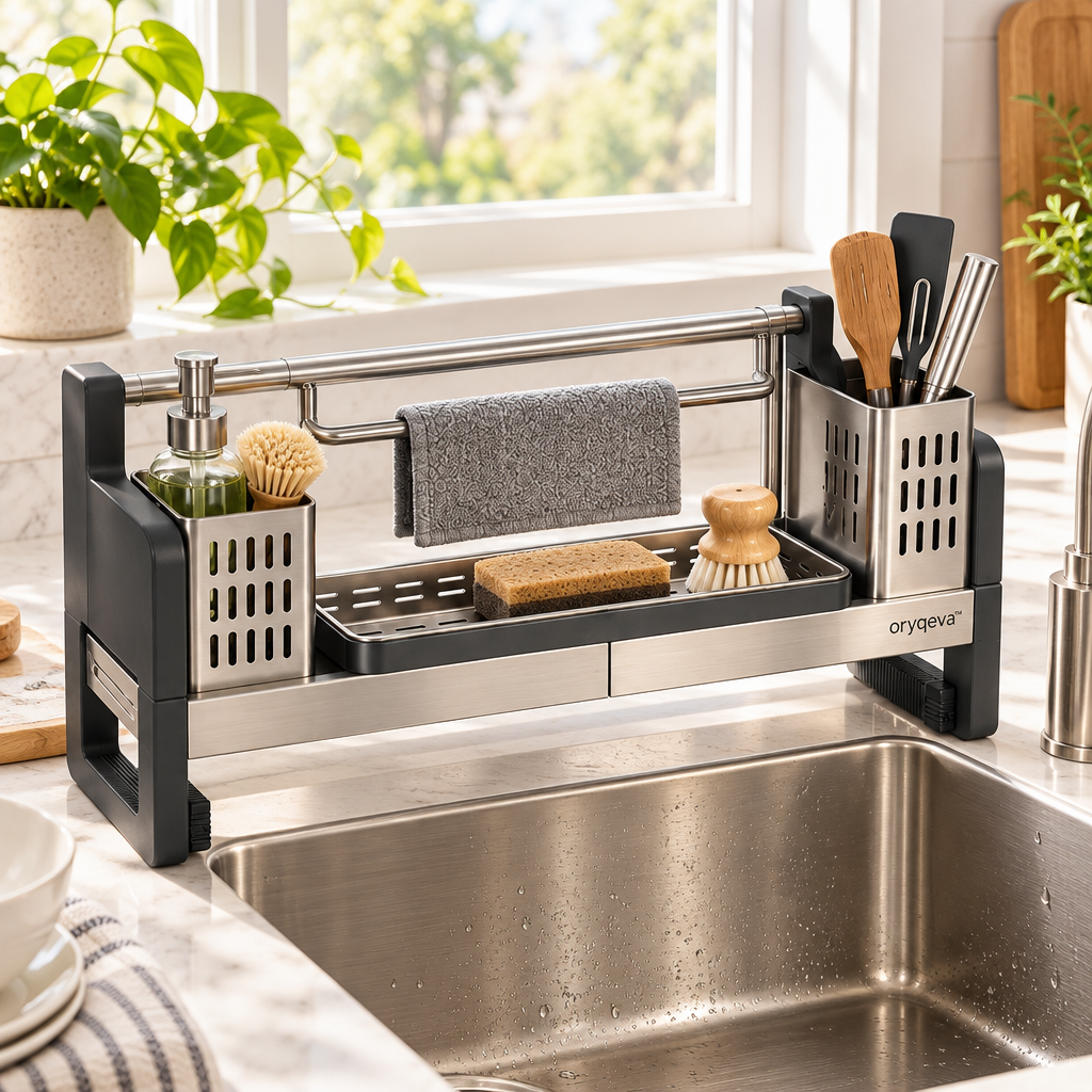 oryqeva™ SinkCaddy Multifunction Over-Sink Organizer product view