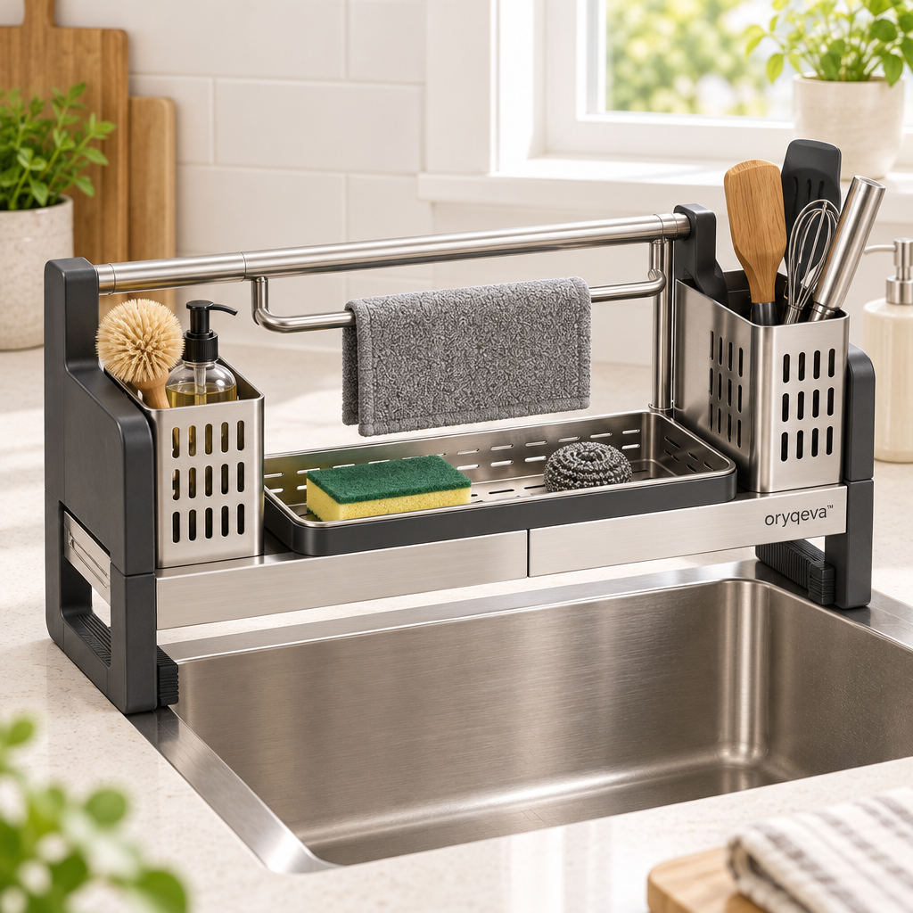 oryqeva™ SinkCaddy Multifunction Over-Sink Organizer image 2