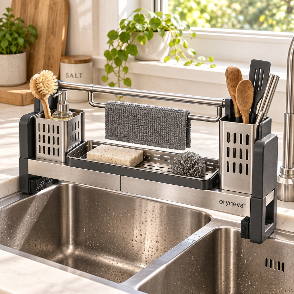 oryqeva™ SinkCaddy Multifunction Over-Sink Organizer image 3