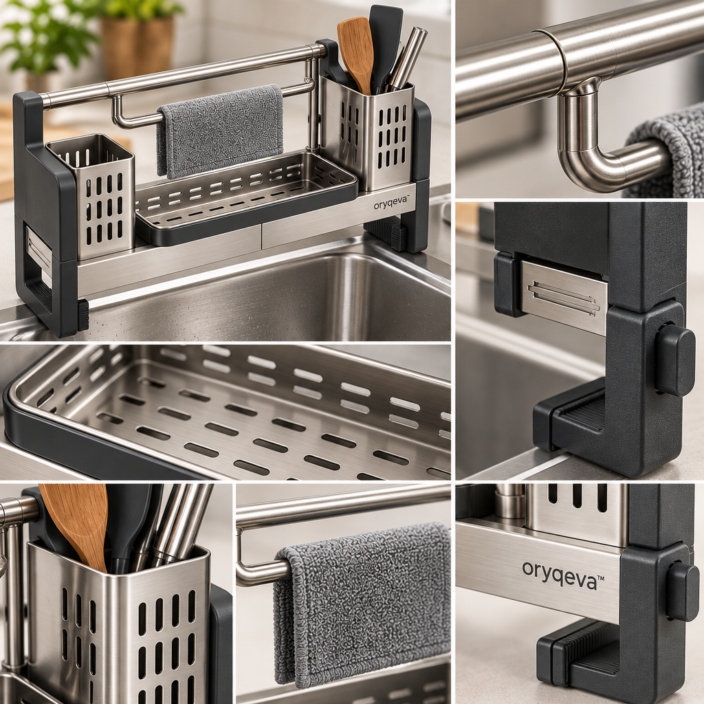 oryqeva™ SinkCaddy Multifunction Over-Sink Organizer image 4