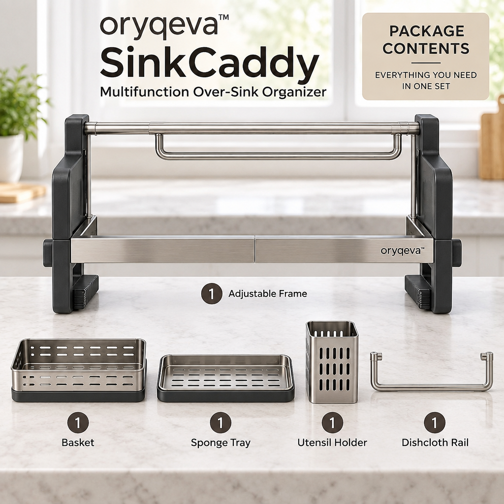 oryqeva™ SinkCaddy Multifunction Over-Sink Organizer image 5