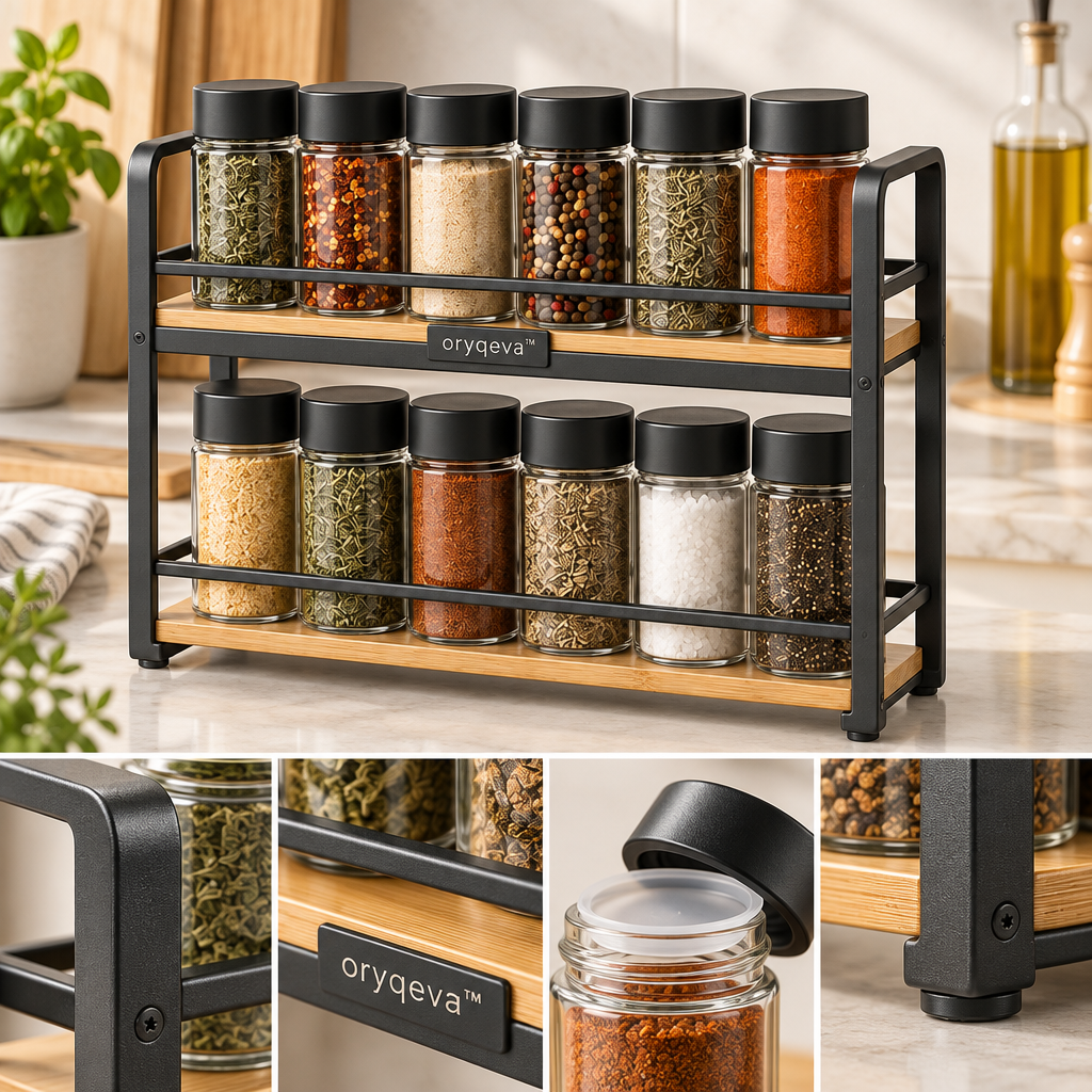 oryqeva™ SpiceTier Multi-Tier Countertop Spice Organizer image 4