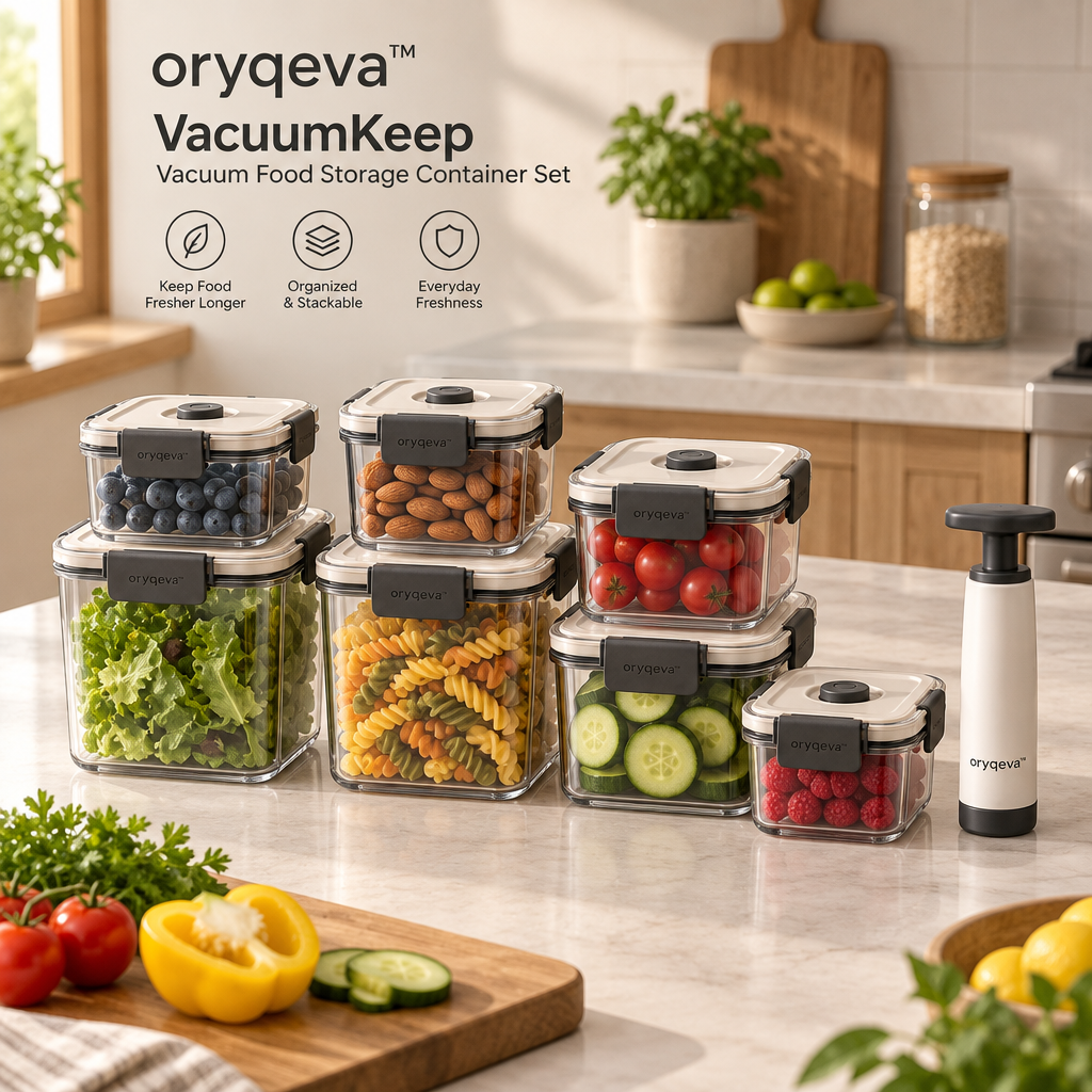oryqeva™ VacuumKeep Vacuum Food Storage Container Set image 3