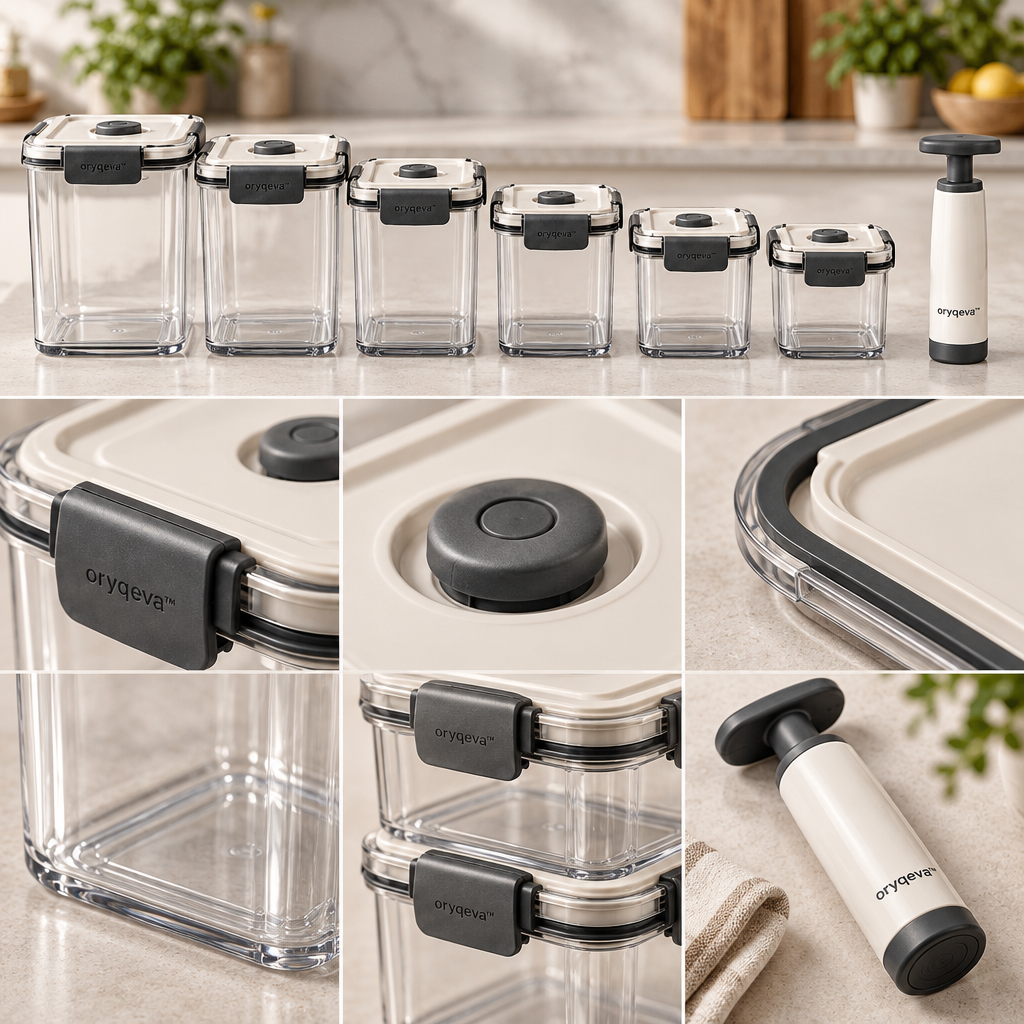 oryqeva™ VacuumKeep Vacuum Food Storage Container Set image 4